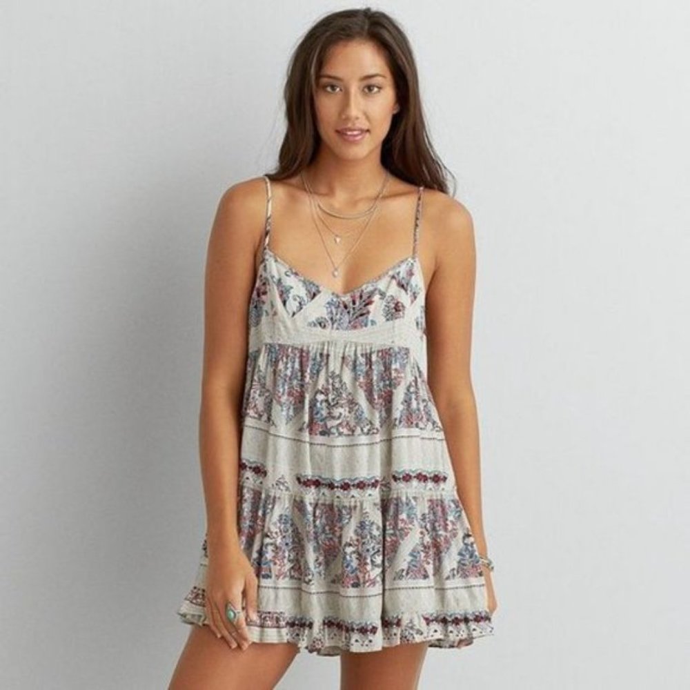 American Eagle Outfitters Patterned Boho Dress